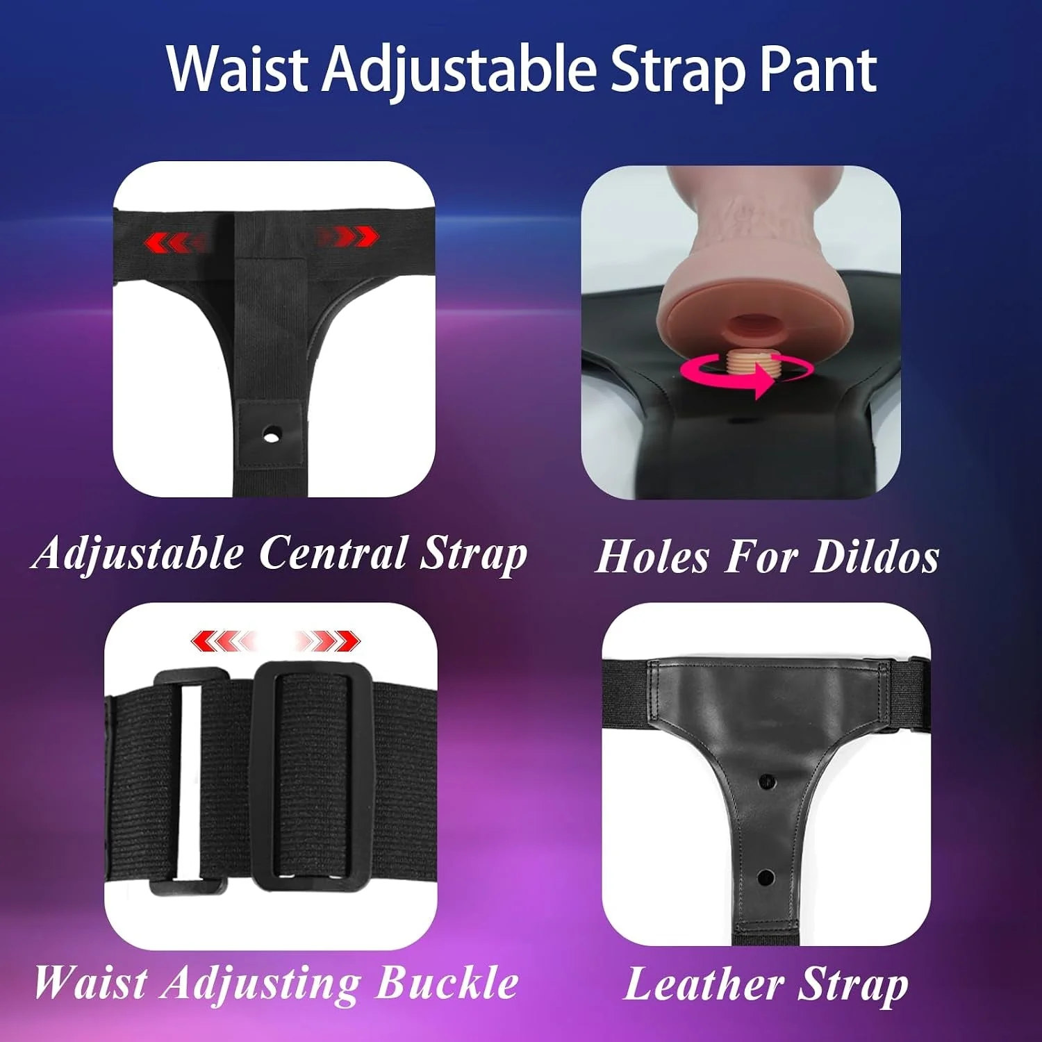 WildPack Triple-Vibrating Canine Strap-On Dildo Set - Image 4